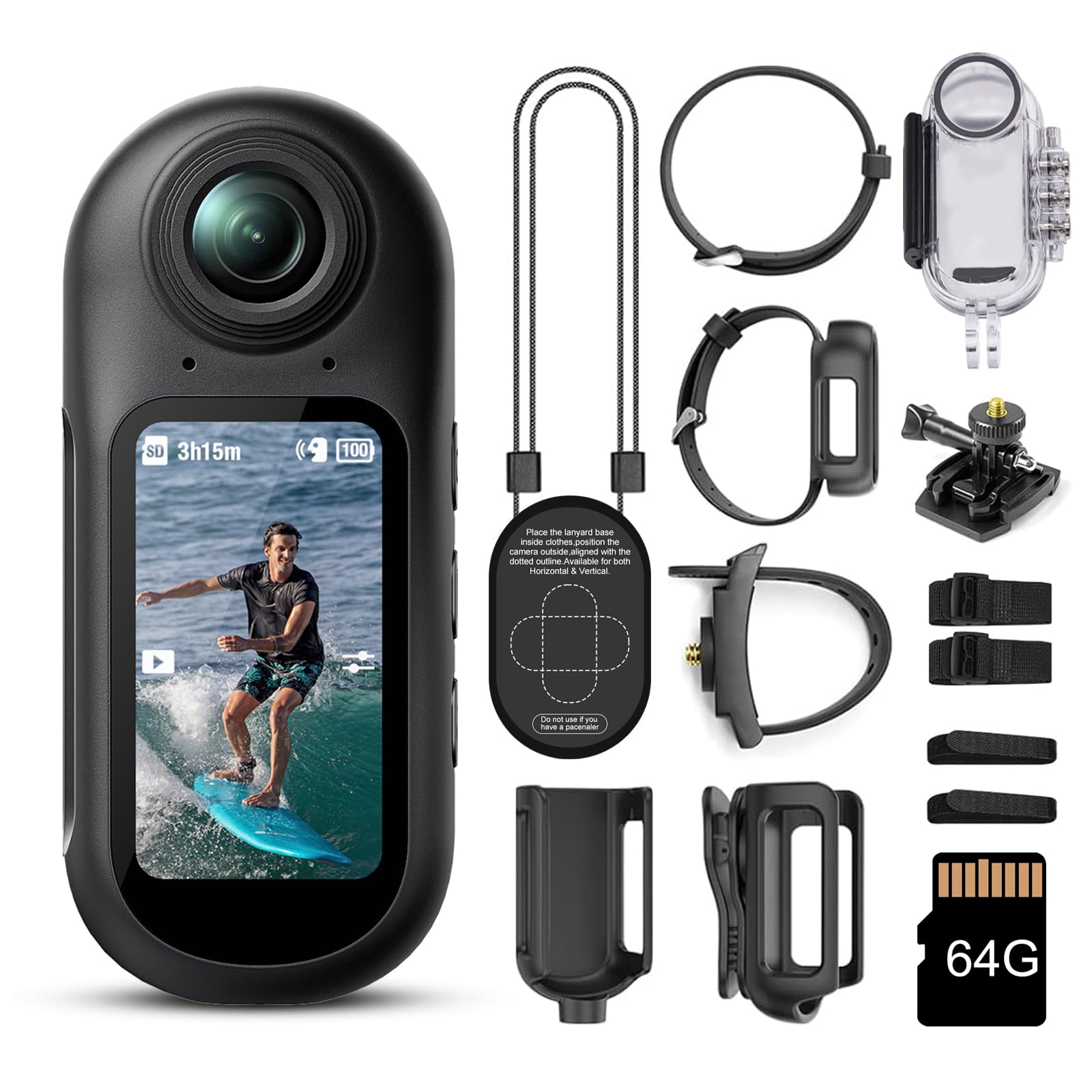 WeGoIOT 4K Mini WiFi Action Camera Thumb Portable Body Cam Wearable Video Recorder, Helmet Mount, Magnetic Sport DV for Bike Cycling, Pet, Vlogging-picture-16