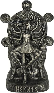 Hekate Statue, Hecate Statue, Hekate Altar, Greek Goddess Sculpture Greek Mythology Witchcraft Altar, Creative Desktop Decorations Bronze