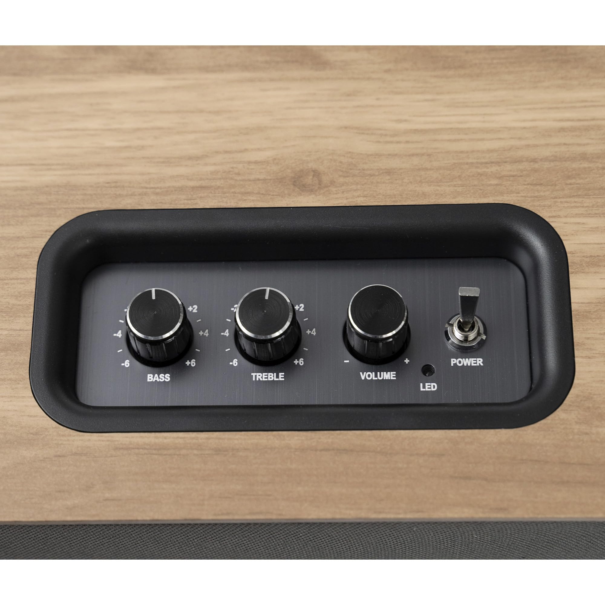 VULKKANO T40 ARC Altavoz activo con 40W de potencia, Woofer de 4" y doble tweeter de 1.25", HDMI ARC, Bluetooth 5.0, RCA, USB, Salida AUX y Subwoofer, Para la TV, la mesa o la estantería, Color Marrón