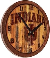 Vista 489 de The Fan-Brand NCAA Oklahoma Sooners: Faux Barrel Top Wall Clock Sports Team Bar Sign Décor - Home Man Cave, Party Decoration - Made On Demand