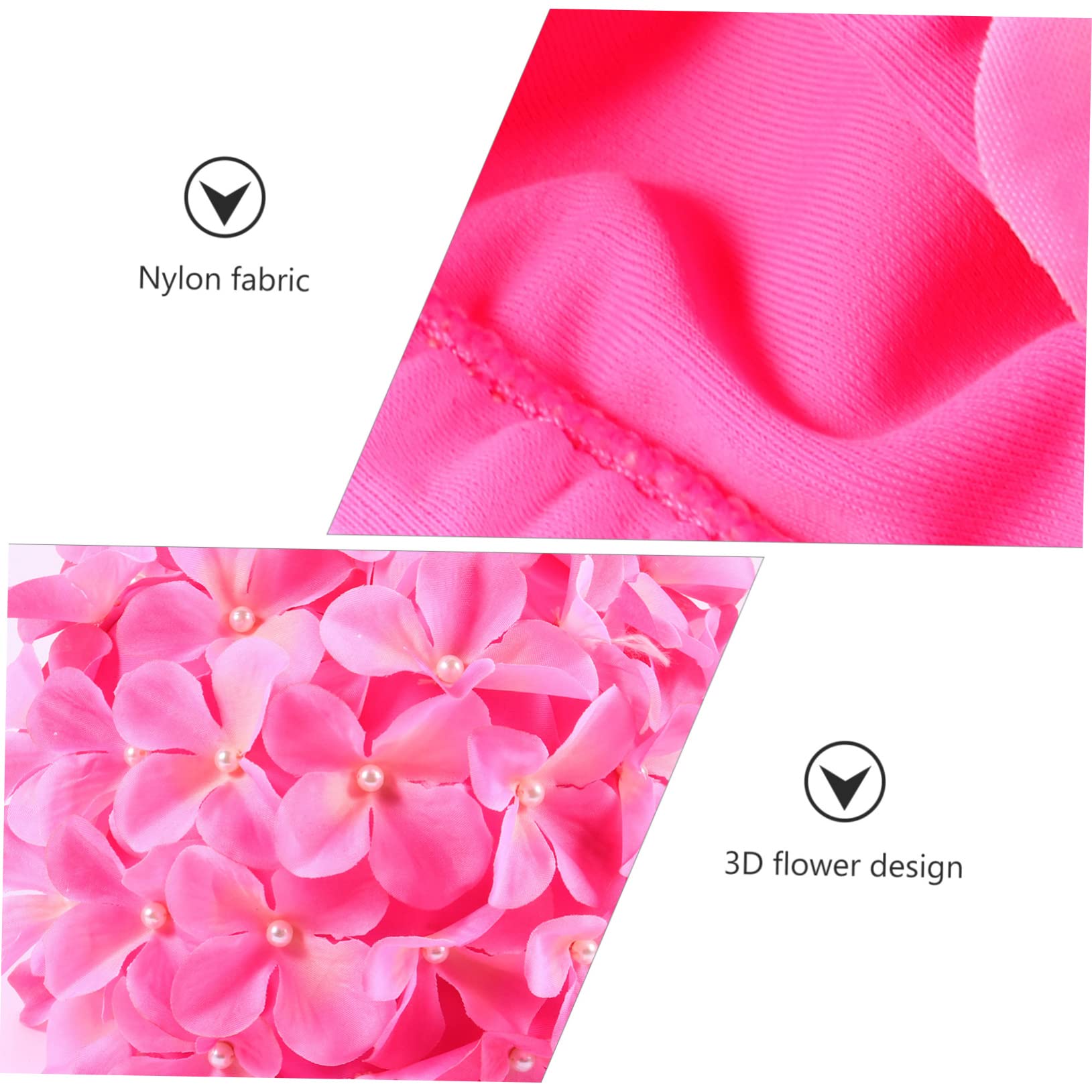 POPETPOP Lot De 3 Bonnets De Bain À Fleurs Auditive Tendance en Matériau Léger pour Cheveux Et Oreilles