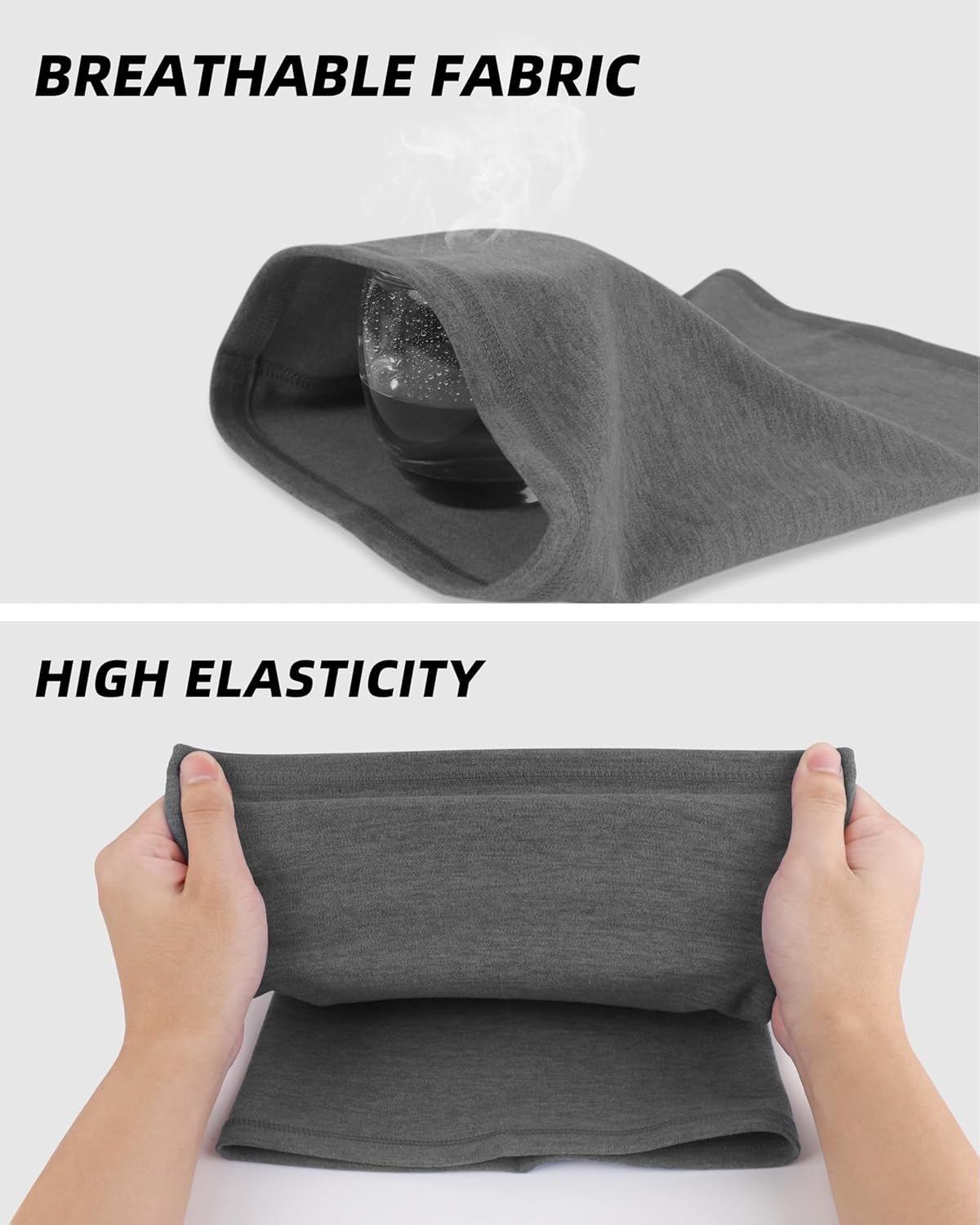 4 Pack Winter Neck Gaiter Warmer Balaclava Face Mask For Mena & Women Fleece Scarf For Cold Weather Sports - Image 6