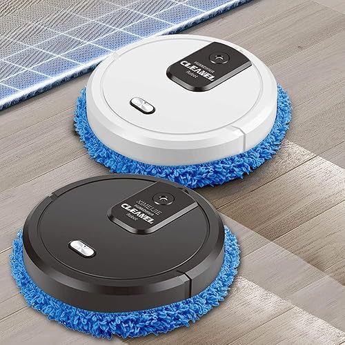 Miniatura 3 de Robot aspirador y trapeador, robot de vacío fregona avanzada para evitar obstáculos, diseño delgado de robot aspiradora, piso duro-blanco-SDJ1007