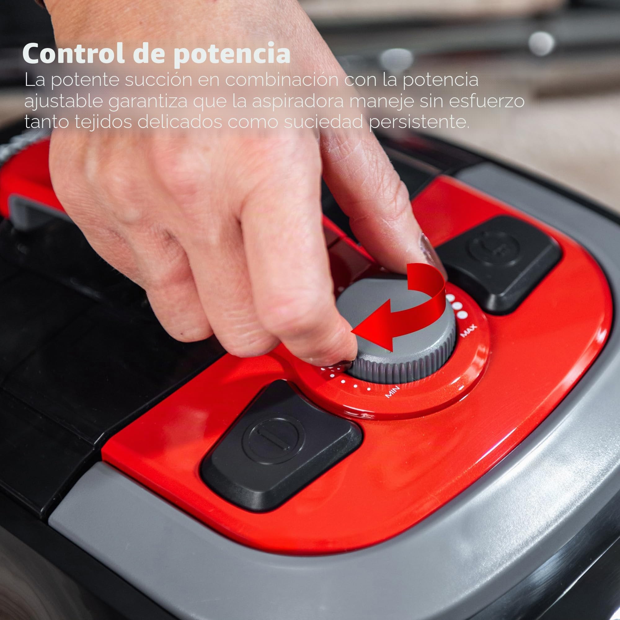 Lehmann Typhoon Aspiradora sin Bolsa, ciclón, con Juego de Accesorios, Potente aspiradora con Juego de boquillas, Filtro HEPA, Cepillo Turbo, depósito de Polvo de 2,5 L