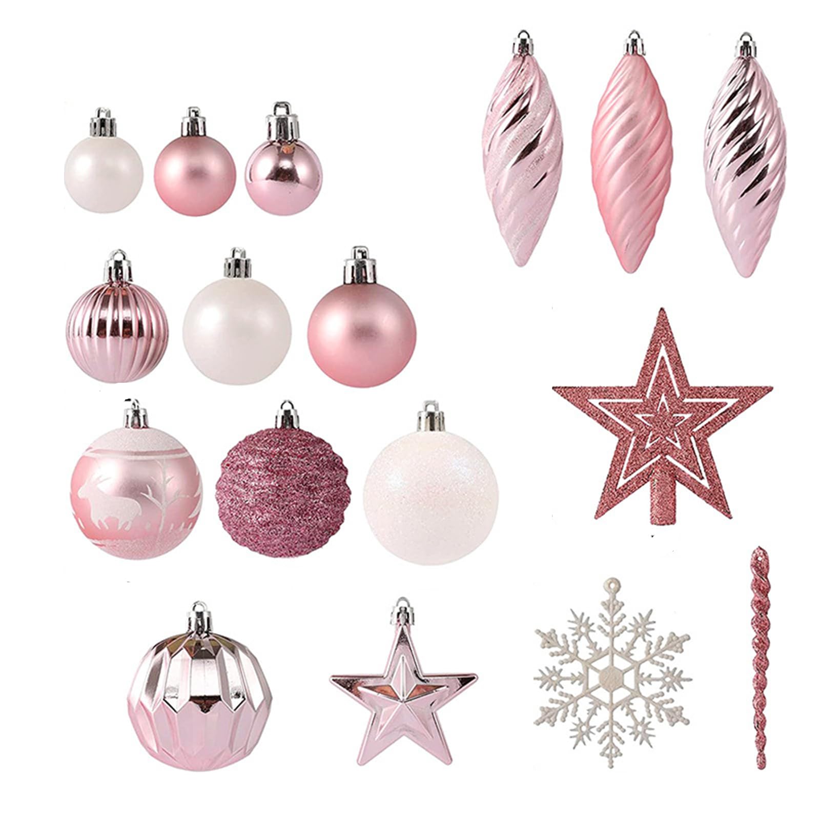 Tannenbaum Kugeln, Weihnachtlicher Baumschmuck, Weihnachtsbaumkugeln Plastik Weihnachtsbaumkugel Personalisiert, 100pcs/Set Weihnachtskugel Geschenkpaket Bemalte Kugel Weihnachtsbaum AnhäNger (#6)