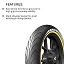 JK Tyre BLAZE BF33 80/100-17 Tubeless Bike Tyre, Front gallery image