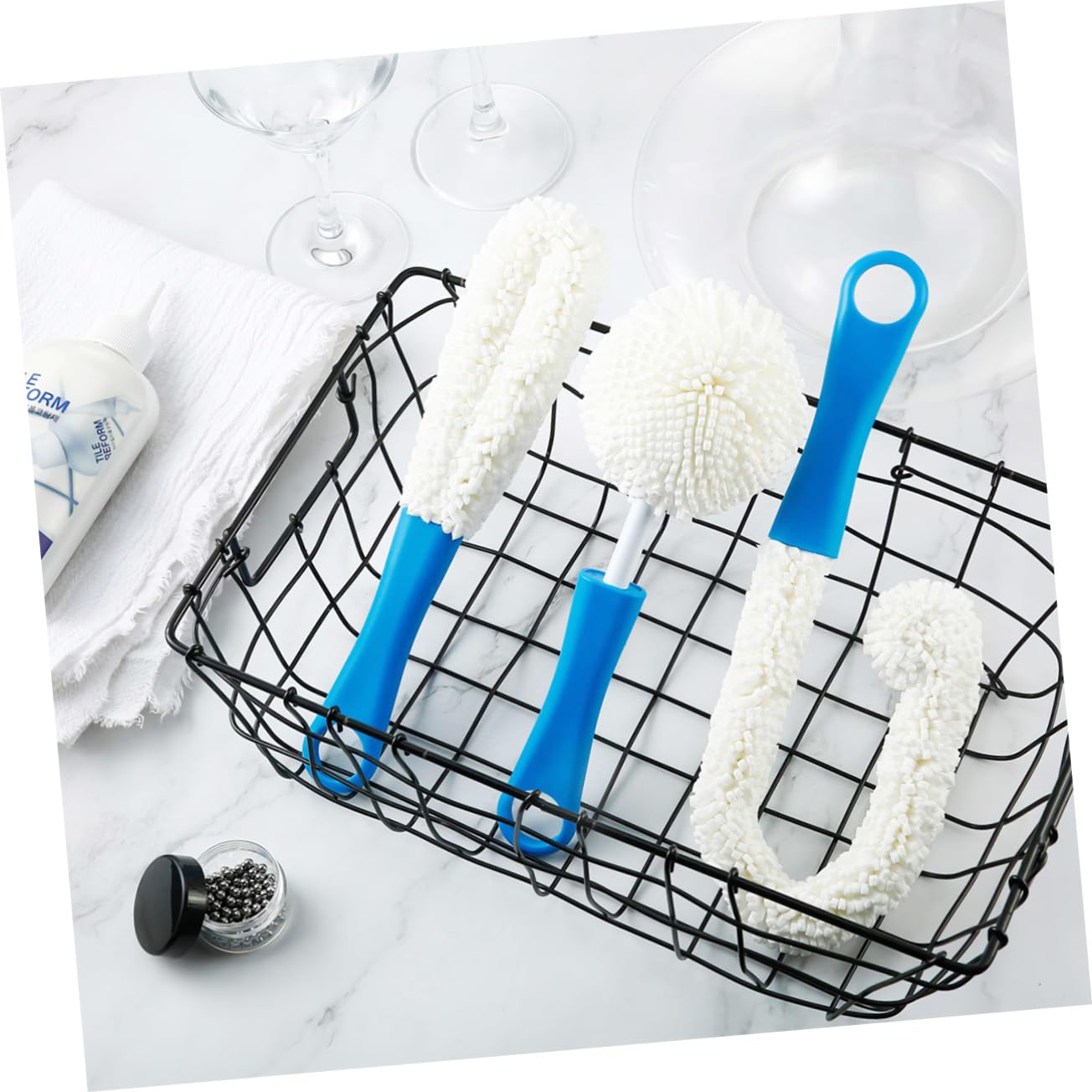 minkissy 6stücke Flexibler Reinigungsbürsten Biegsame Schwammbürsten Für Flaschen Weingläser Und Behälter Hochwertige Umweltfreundliche Reinigungswerkzeuge Für Haushalt Und