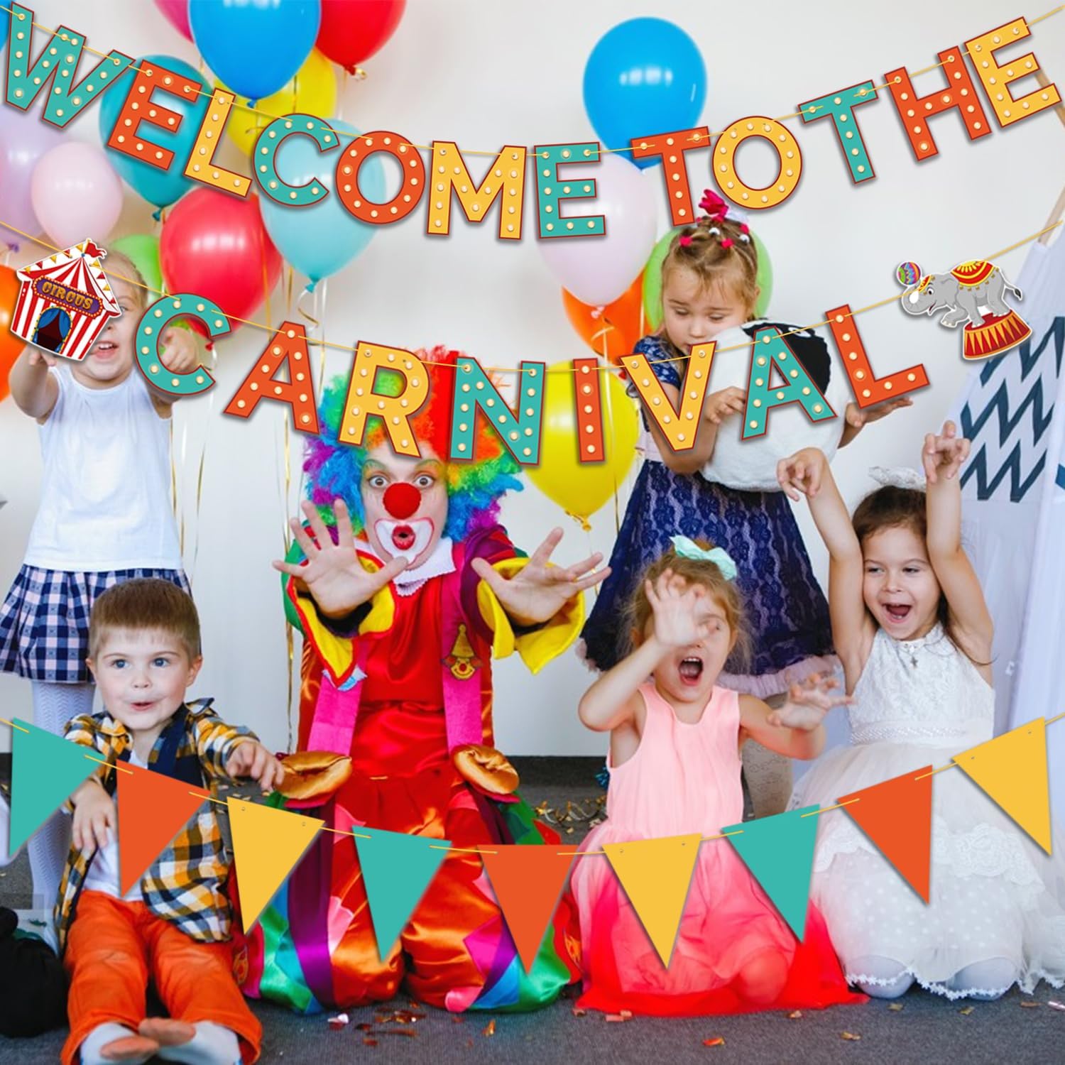 Welcome To The Carnival Banner - Carnival & Circus Theme Party Decorations, Games & Banners