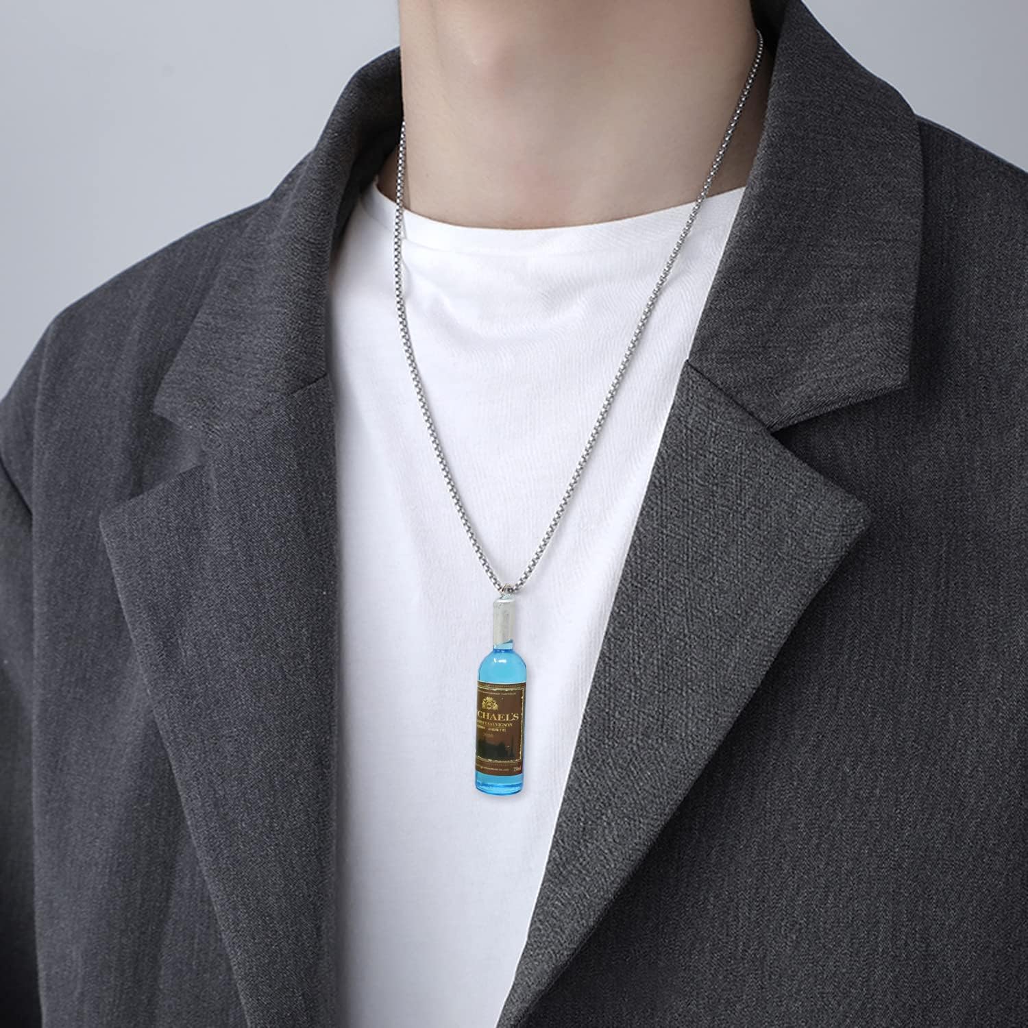 Honbay 14PCS Wine Bottles Charms Pendant Resin Imitation Wine Bottle Pendants for Earring Necklace Bracelet Keychain Jewelry Making (7 Color, Random Label) - Image 5