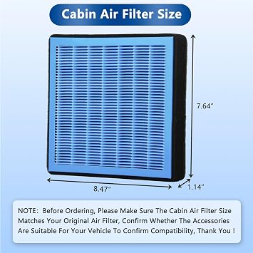 Cabin Air Filter With Activated Carbon for Lexus,RX350 ES350,87139-52020
