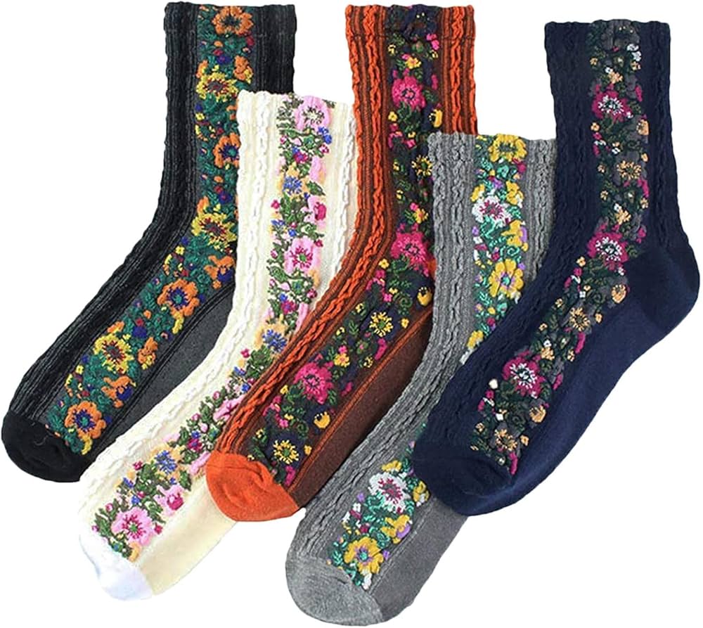 Damen socken mit blumenmuster Clearance