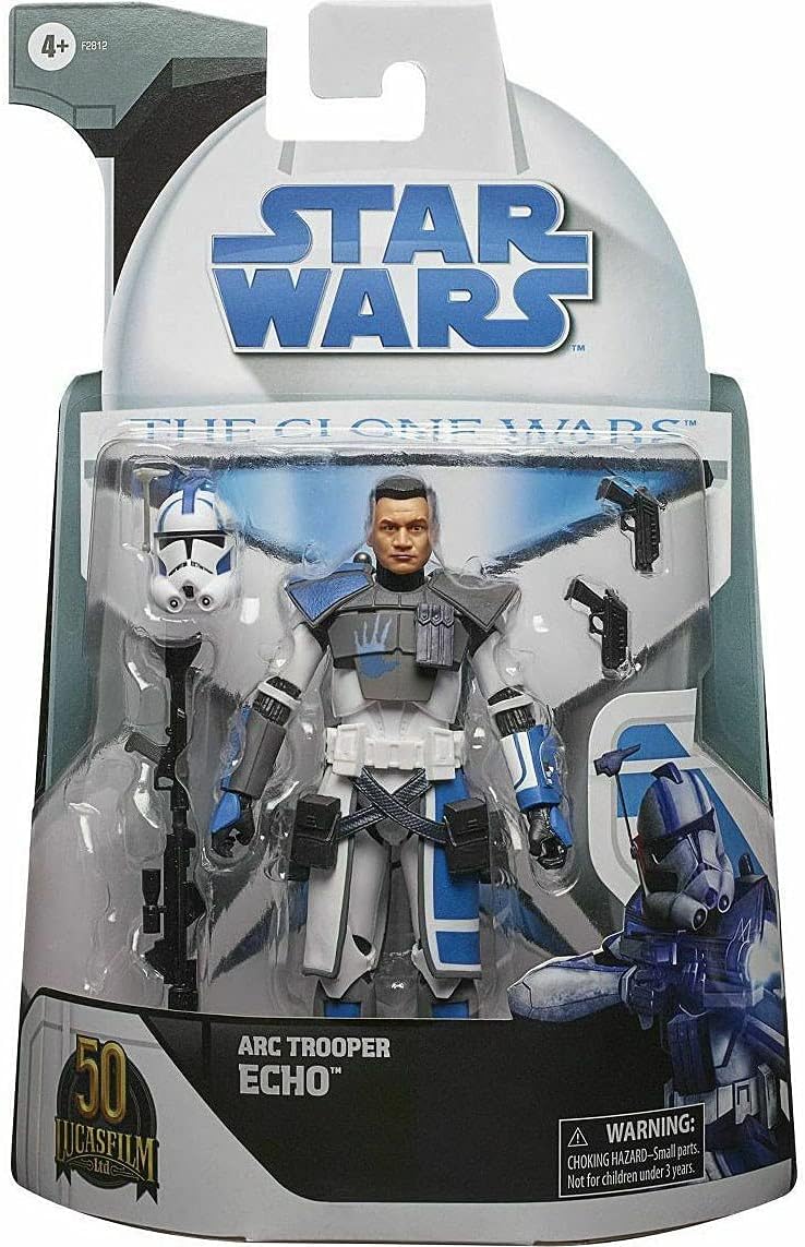 Star Wars ARC Trooper Echo The Clone Wars Toy 6-Inch-Scale Collectible Action Figure with Accessories, Toys for Kids Ages 4 and Up