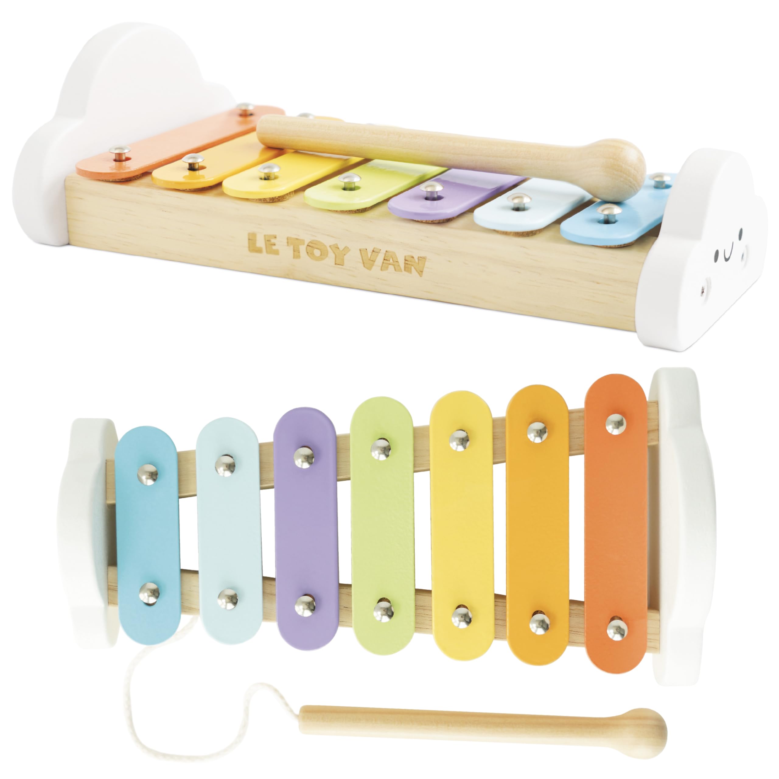 Le Toy Van – Wooden Musical Xylophone | Girl & Boy Colourful Musical Toy with 7 Delightful Sounding Notes – Suitable for 18+ months