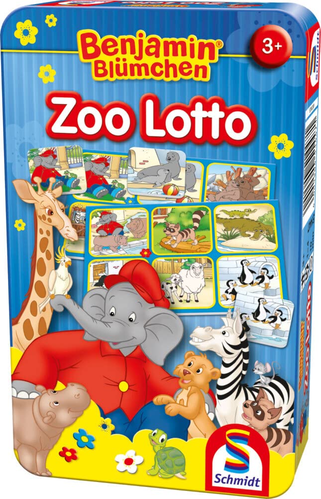 Schmidt Spiele 51447 Benjamin Blümchen, Zoo Lotto, Travel Game