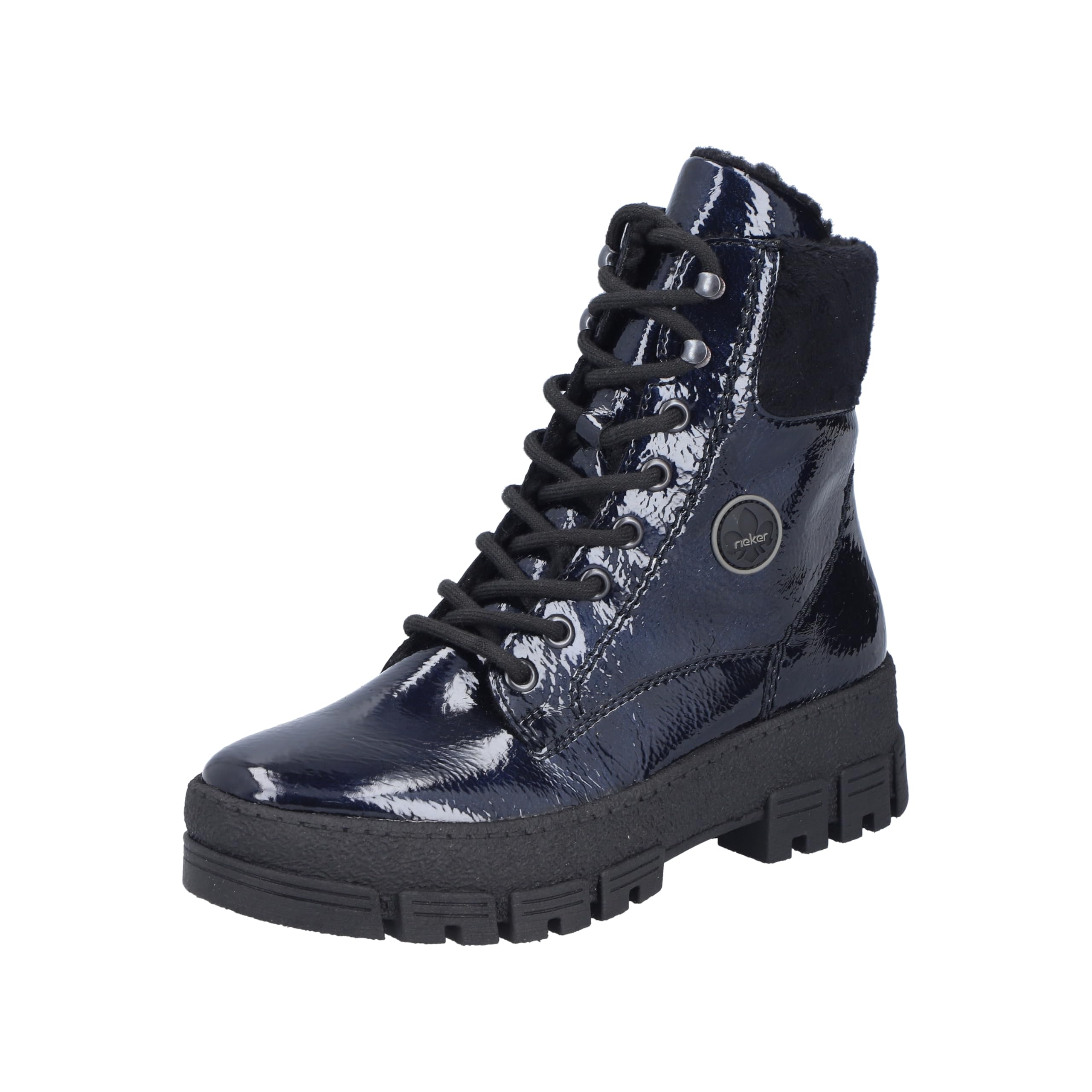 Rieker Women's Y0220 Biker Boots, Blue, 39 EU, blue, 6 UK