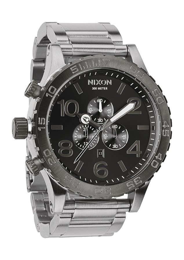 NIXON クロノグラフ 51-30 腕時計 シルバー NIXON ニクソン 腕時計 アナログ 51−30 CHRONO クロノ シルバー