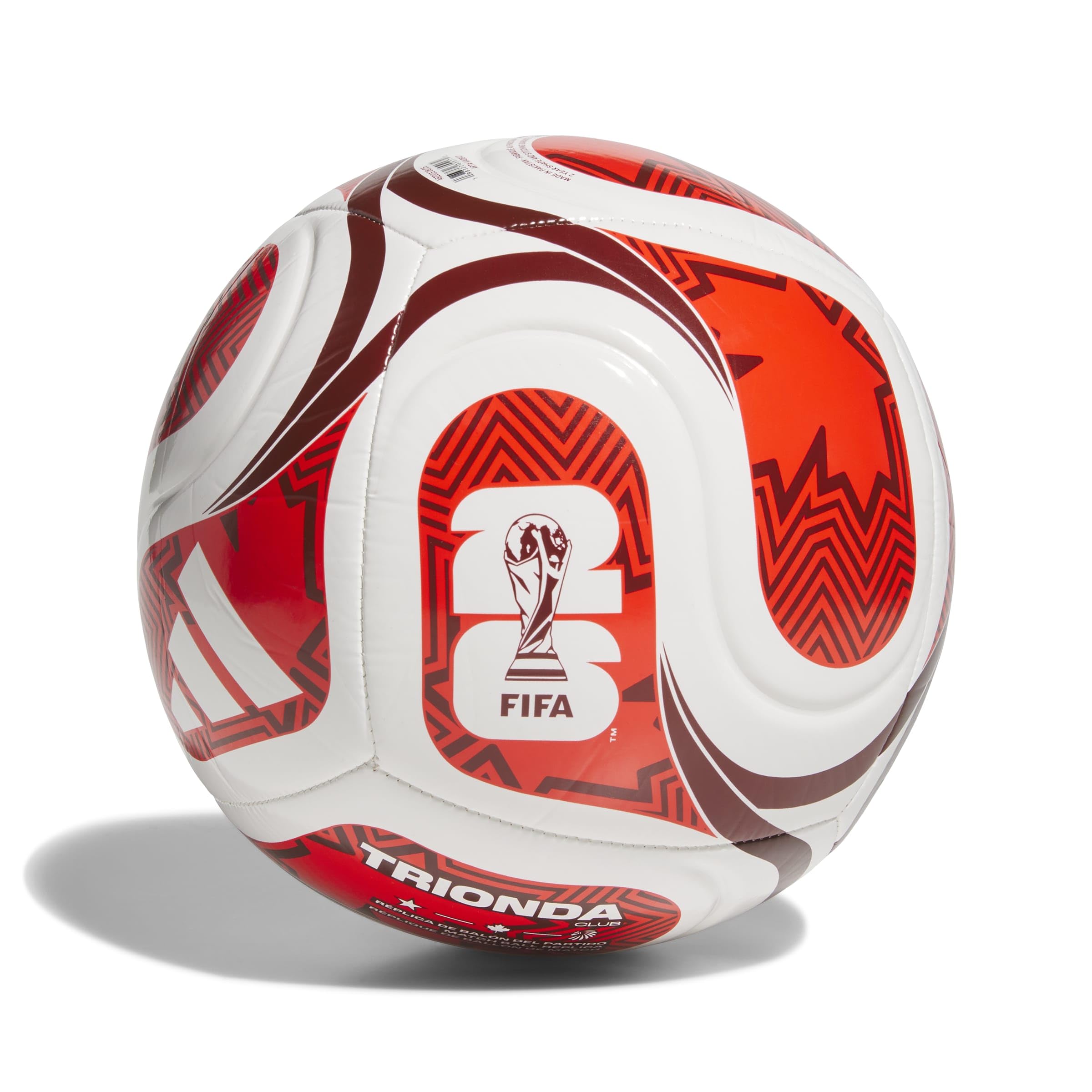 adidas Unisex-Adult World Cup Club Canada, White/Power Red/Red, 3