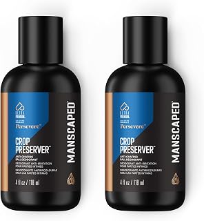 MANSCAPED® The Crop Preserver®, Men's Ball Deodorant Lotion, Male Care Hygiene Moisturizer, Anti-Chafing Groin Protection with Cooling Aloe Vera, Persevere® Scent, 4oz (2-Pack)