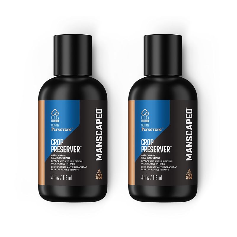 Loção desodorante corporal MANSCAPED The Crop Preserver com fragrância Persevere, Pacote com 2