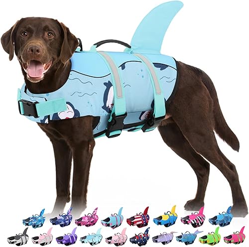 Bess Bridal - Chaleco salvavidas para perro - Chaleco anti-tiburón para natación y navegación - Traje de baño reflectante para perros pequeños