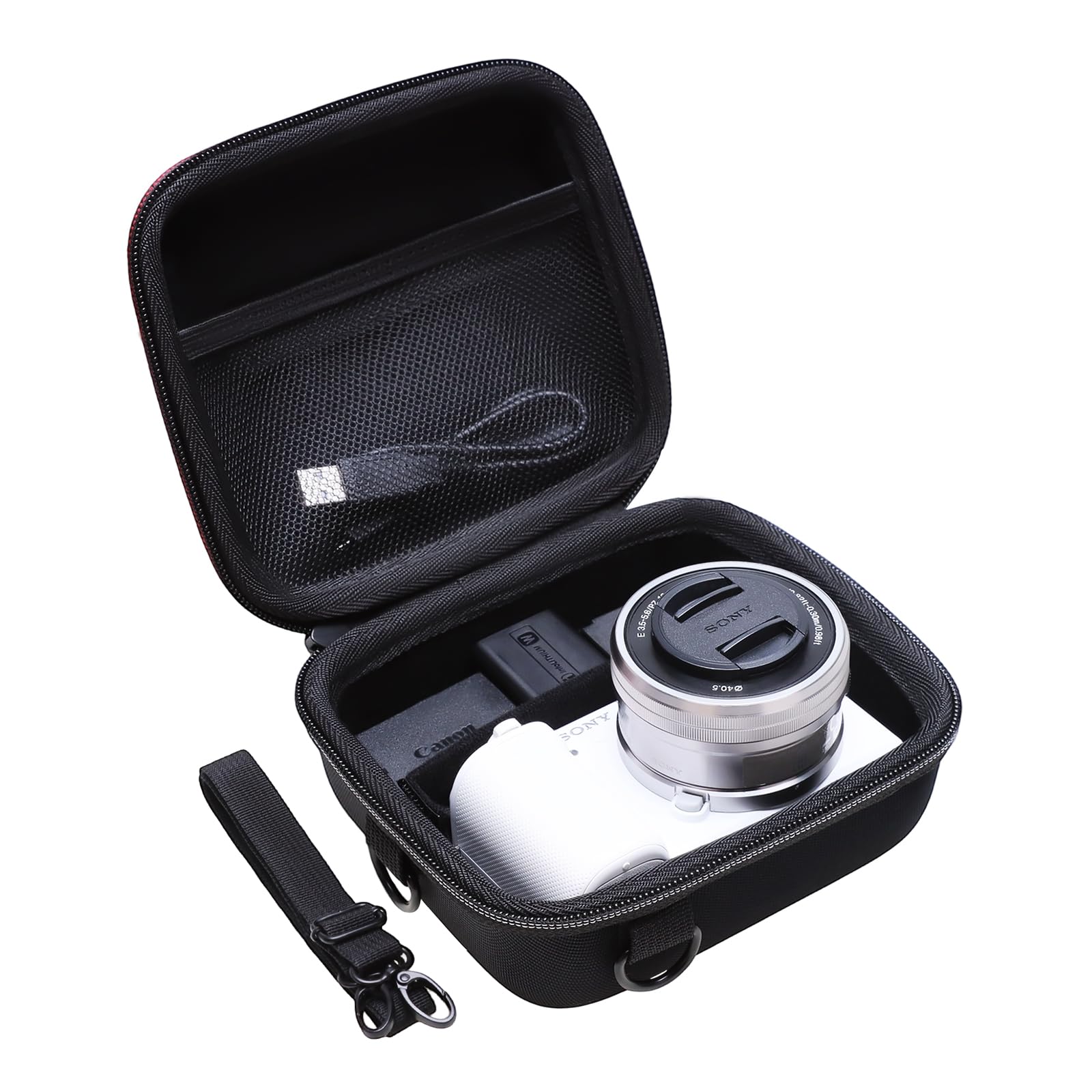 XANAD pour Compacts Hybrides Sony Alpha 6700, 6400, 6100, ZV-1, ZV-1 II, ZV-E10, ZV-E10 II, ZV-1F et FUJIFILM X100VI, X-HF1 - Compartiments Amovibles renforcés (Noir)