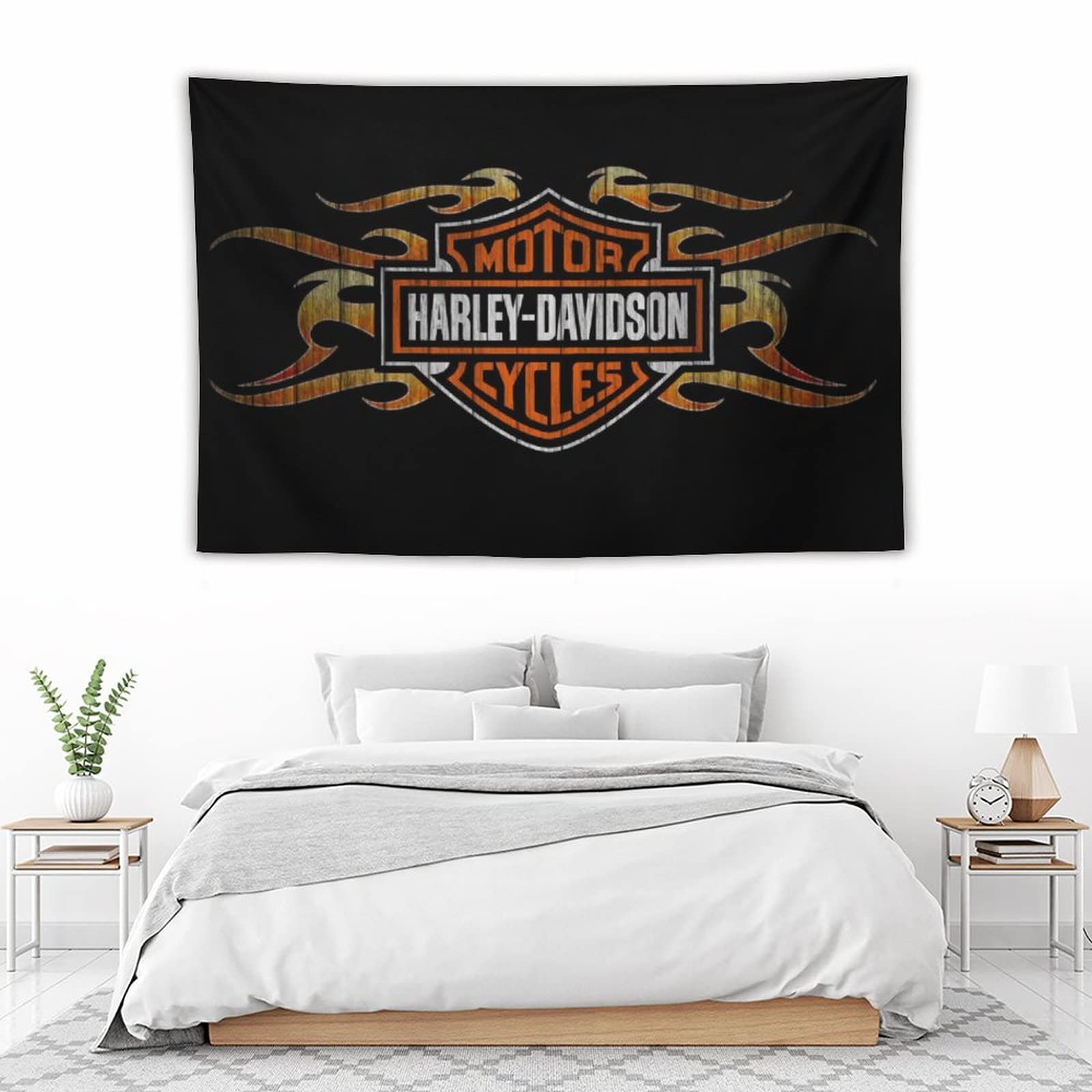 ハーレーダビッドソン ヴィンテージラグマット マルチカバー タペストリー ハーレーダビッドソン ヴィンテージラグマット マルチカバー
