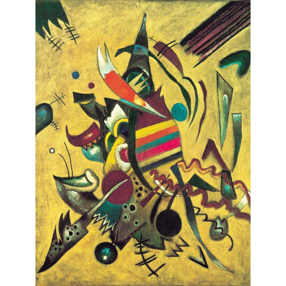 Wee Blue Coo Wassily Kandinsky Points Art Print Poster Wall Decor 12X16 Inch
