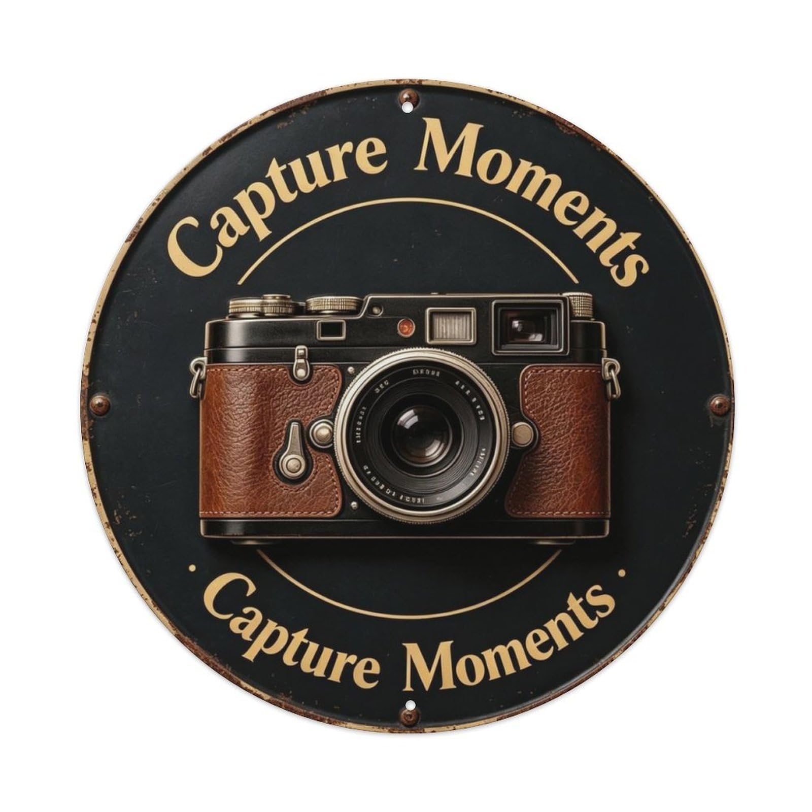 Capture Moments Metal Tin Sign Plaque