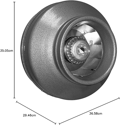 Miniatura 10 de Vortex, Powerfans VTX400172CFM, ventiladores potentes, 12 pulgadas, Plateado