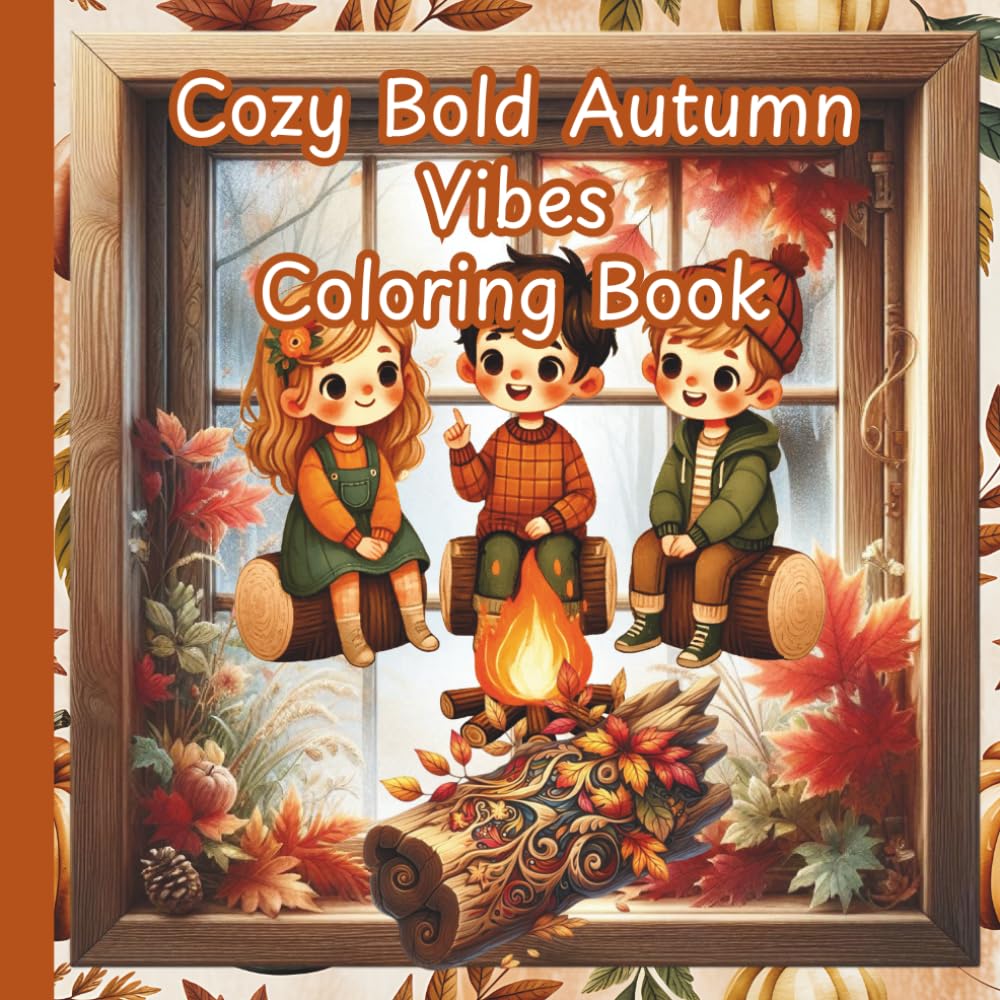 Cozy Bold Autumn Vibes Coloring Book (Autumn and Fall Coloring Books)
