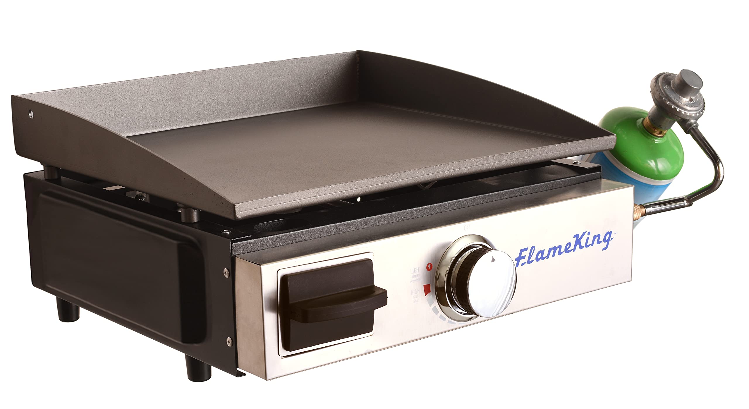 Buy Flame King Flat Top Portable Propane Cast Iron Grill Griddle