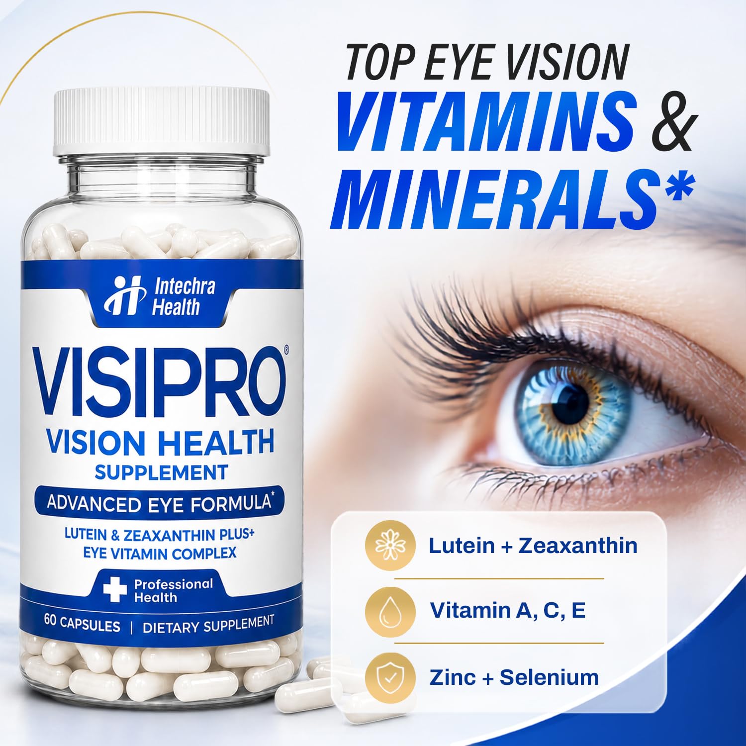 Intechra Health VisiPro Eye Vitamins, Lutein and Zeaxanthin Supplements — Amazon image 4