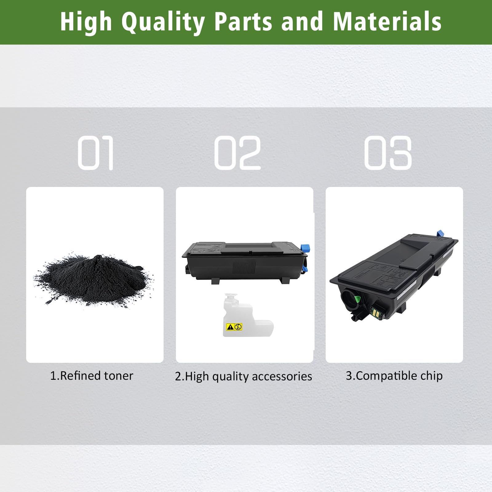 Cartucho De Tóner Negro TK3400 Compatible Con Kyocera ECOSYS PA4500/MA4500 - Rendimiento 12500 Páginas