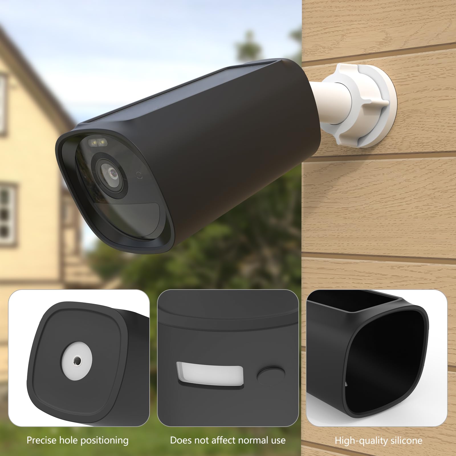 Coque en silicone pour caméra solaire eufyCam E40 - Étanche - En silicone - Pour caméra solaire eufy Security eufyCam E40