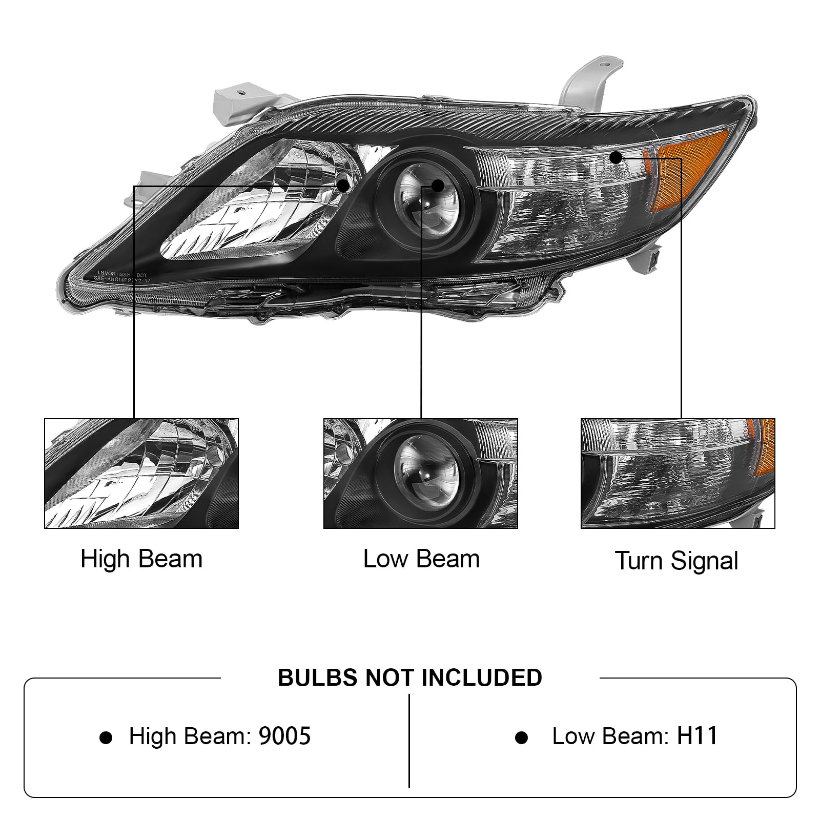 2011 Camry Headlight Bulbnull