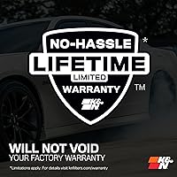 Vista 9 de K&N Performance 69-6544TS - Juego de toma de aire frío con filtro para Mitsubishi Lancer