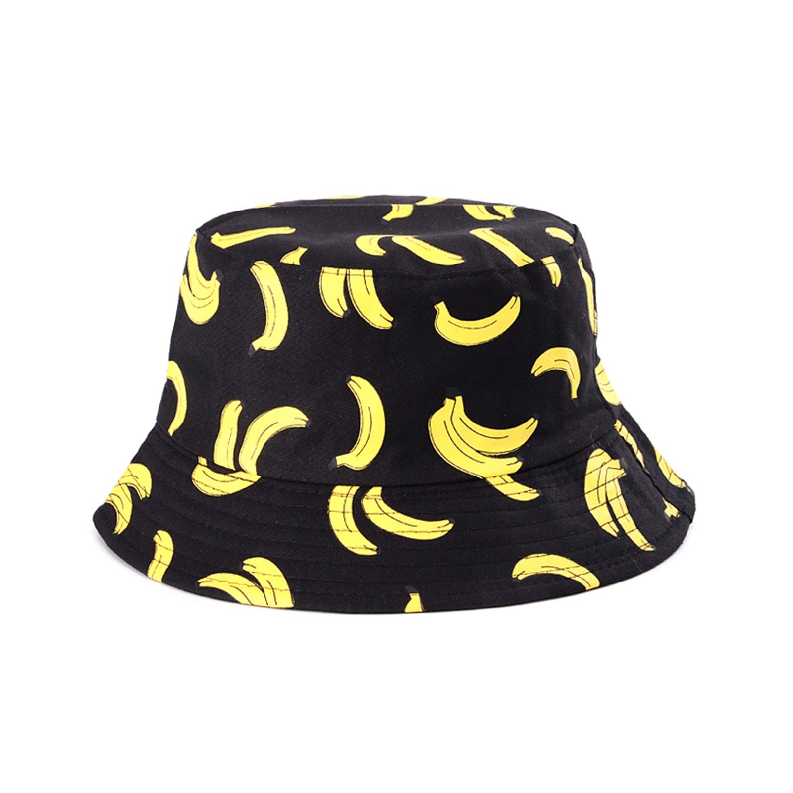 White Cow Print Bucket Hats Men 