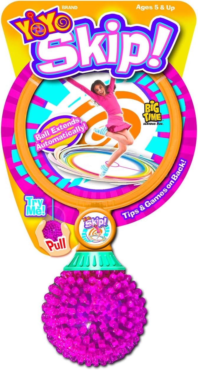Big TimeYOYO Skip!, Lite up Ankle Skip-it Toy with Colorful LED Light Show, Retractable – Always Returns, Encourages Active Fun and Healthy Exercise, Develops Coordination, Colors Will Vary