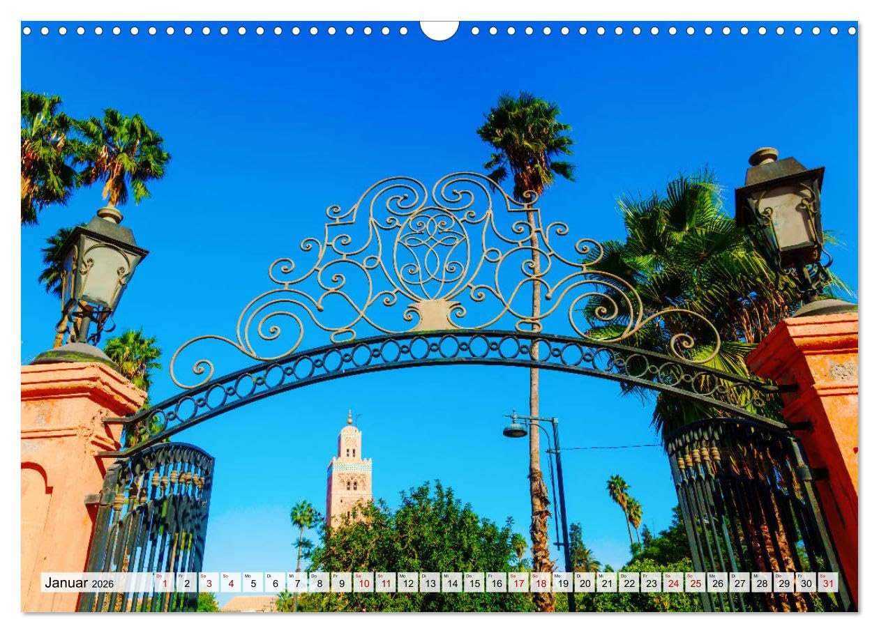 Marrakesch - Perle des Südens (Wandkalender 2026 DIN A3 quer), CALVENDO Monatskalender: Szenen aus der Altstadt Marrakeschs