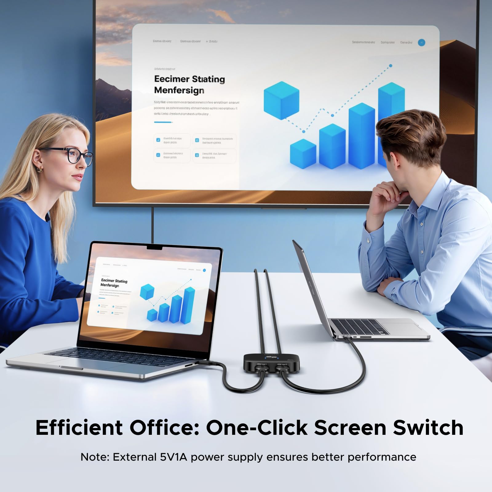 UGREEN Switch HDMI 2.1 8K 60Hz 4K 240Hz 2 Ingressi 1 Uscita Commutatore HDMI Alta Risoluzione Supporta HDR VRR Dolby Atmos Compatibile con PC PS5 PS4 Xbox One Serie X TV Box Proiettore Monitor