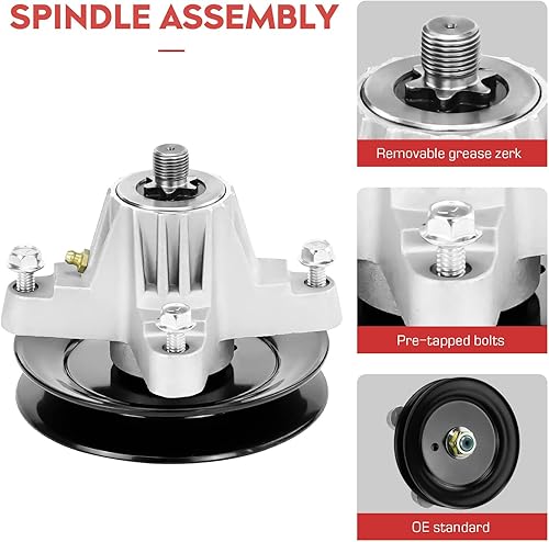 Miniatura 6 de Kit de reconstrucción de cubierta de cortacésped de 50 pulgadas para LTX1050KH LTX1050VT SLTX1050, 3 husillos 618-04825 618-05016 918-04825/3