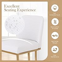 Vista 4 de Sophia & William Taburetes de bar de 24 pulgadas para isla de cocina, taburetes de bar de altura de mostrador con respaldo, sillas de bar modernas