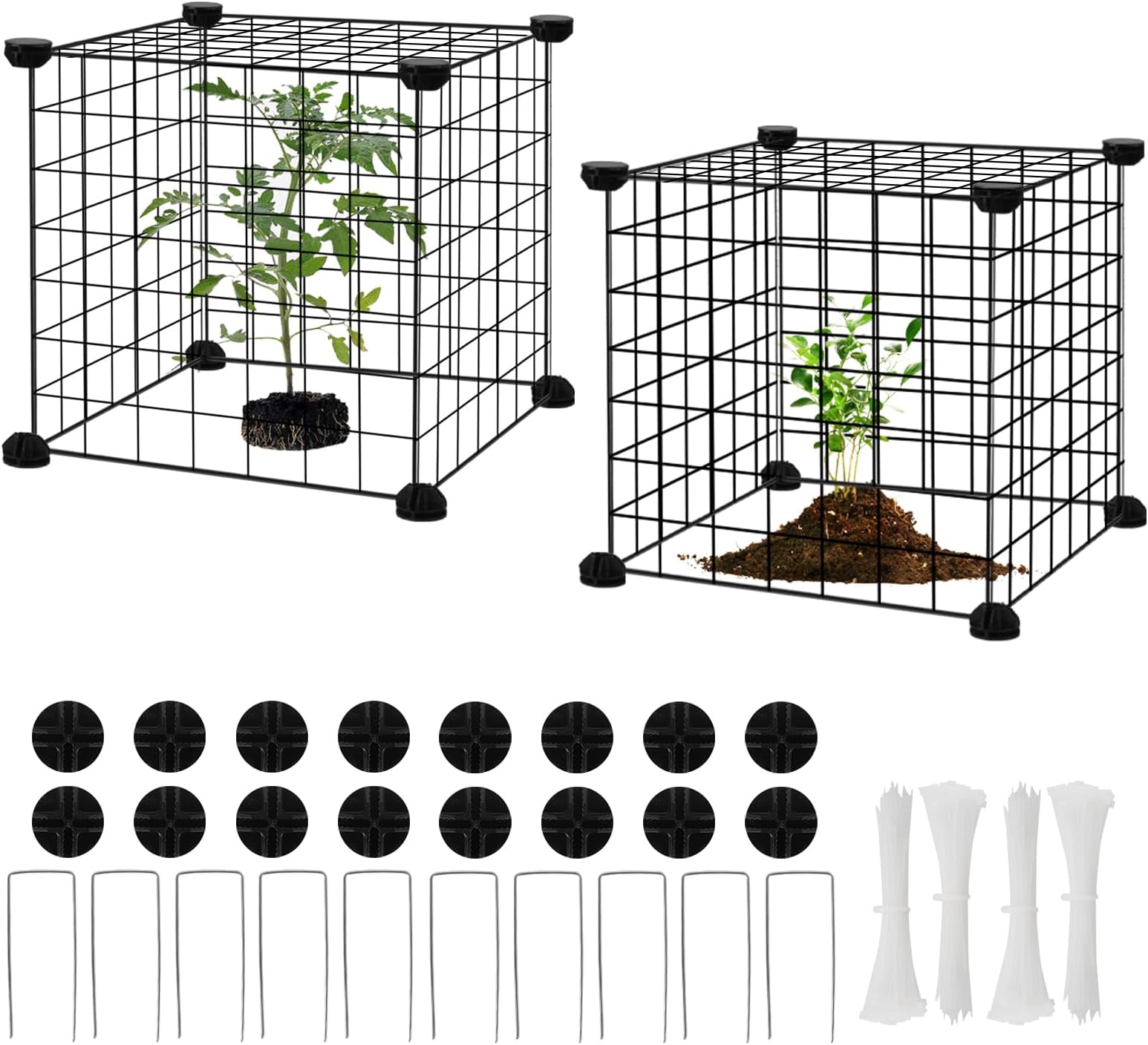 Tomarsy 6 Pack Chicken Wire Cloche Plant Protectors from