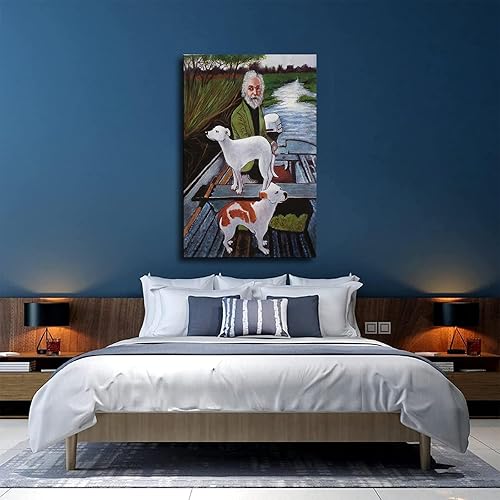 Miniatura 4 de VhoMes Póster con texto en inglés "Dog From Goodfellas" para decoración de pared del hogar, lienzo, impresión HD para dormitorio, sala de estar (sin