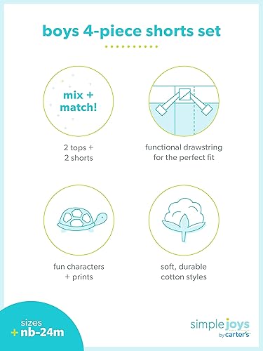 Miniatura 3 de Simple Joys by Carter's baby-boys 4-piece Playwear Set