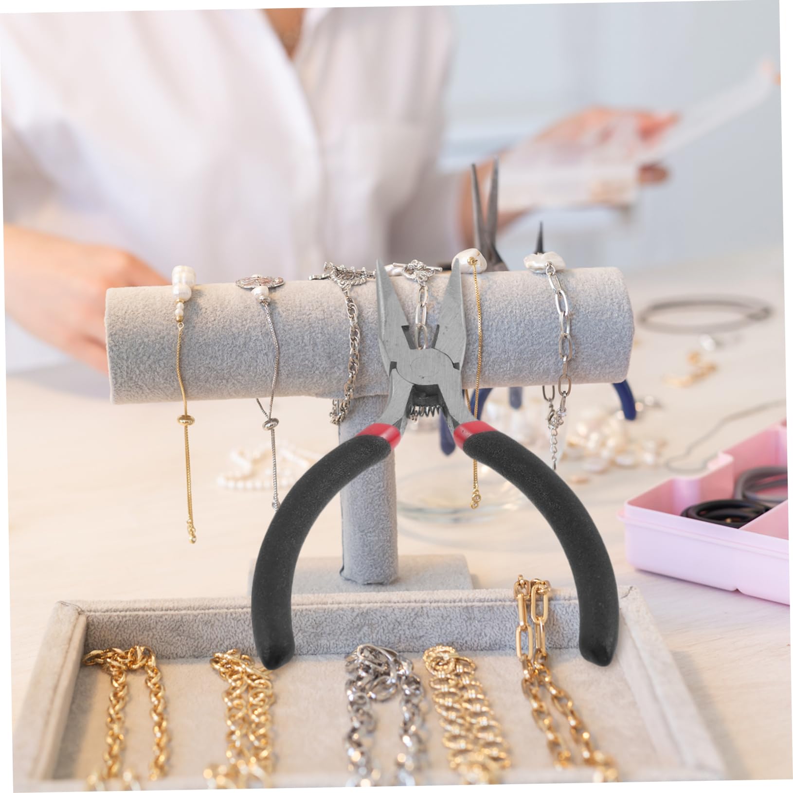 3pezzi Pince Multifunzione Per Artigianato e Gioielli Strumento Portatile Per Perforazione e Creazione Di Bijoux Per Fai Te e Scrapbooking