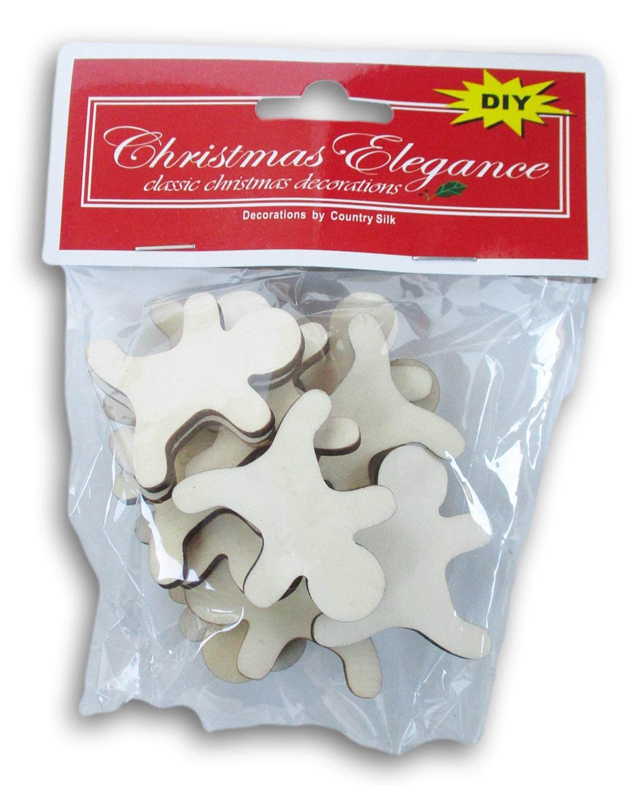 Gingerbread Man Cutouts - Tiny Wood Shapes DIY Ready to Paint Crafts - 14 Pieces