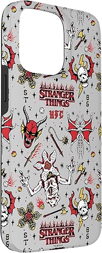 Vista 84 de Funda para iPhone 12 Pro Max Stranger Things Demogorgon Hellfire Club con patrón de club