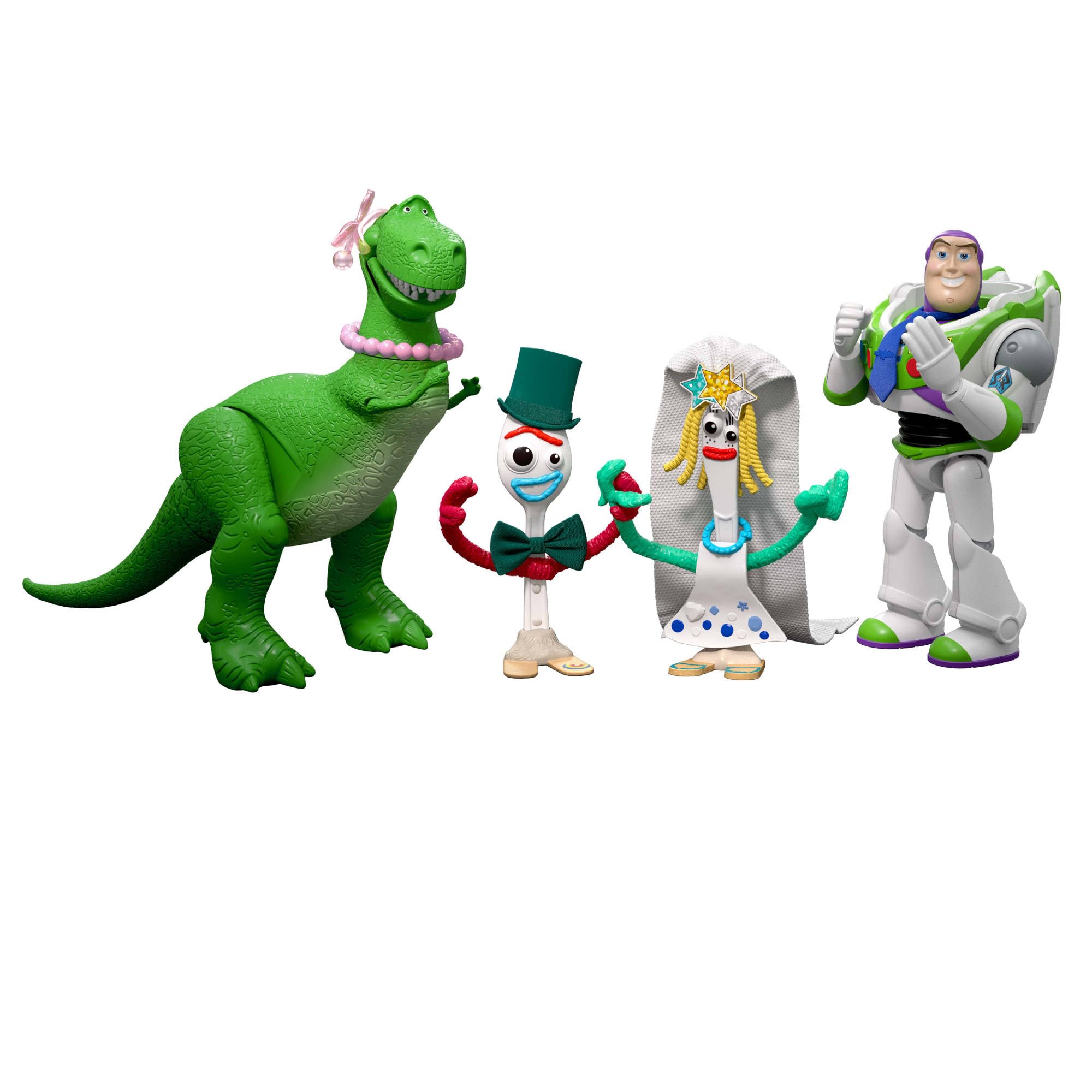 Mattel Disney Pixar Toy Story 5 ¿Qué es una Boda? Pack de 4 Figuras con Accesorios, Pack de Toy Story a Escala, JKV22