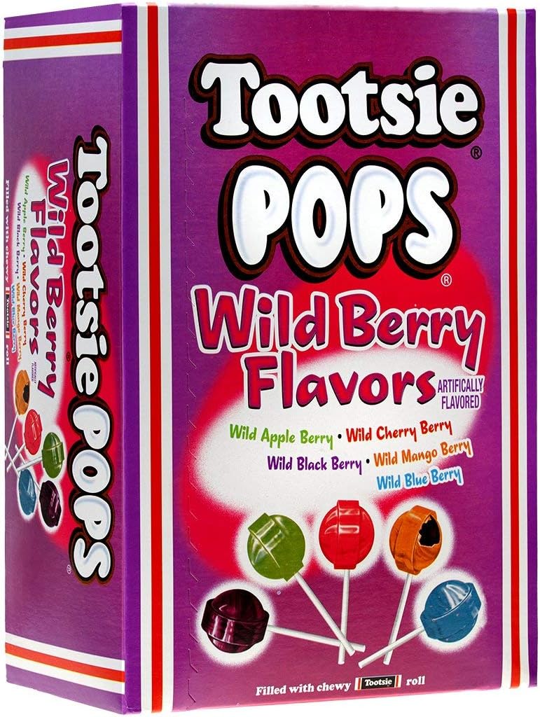 Tootsie Pops Wild Berry - 100-Count